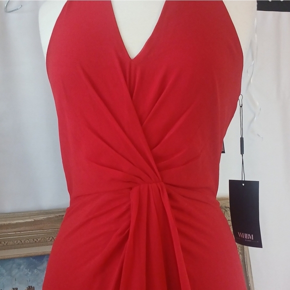 BNWT WHBM Elegant Red Halter Dress SZ 4 - Picture 5 of 10